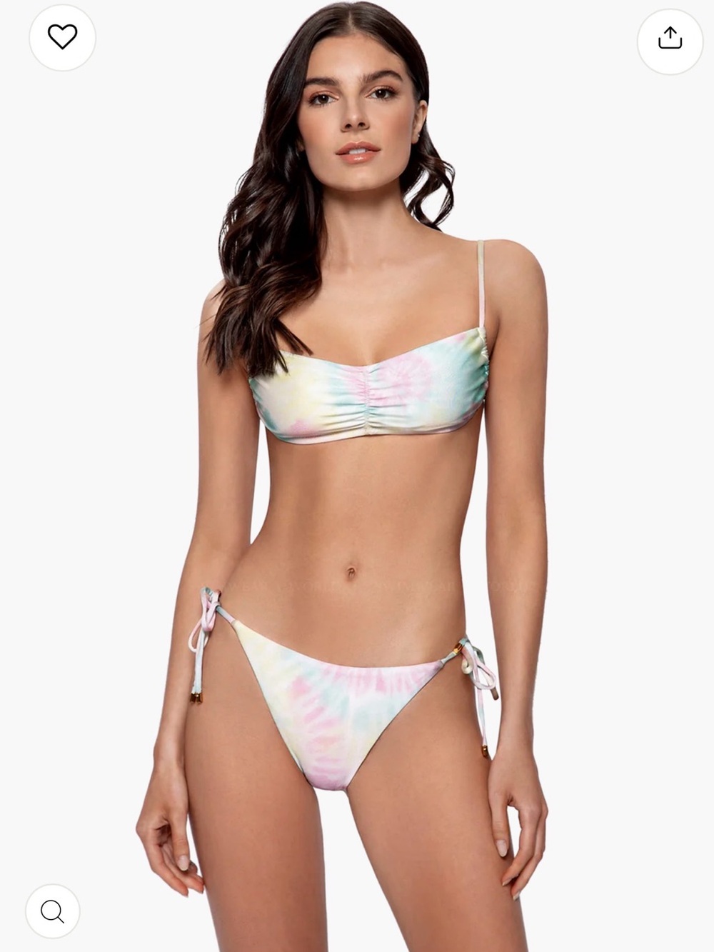 PQ Swim Pastel Tie-Dye Bikini in Pink, Blue & Mint